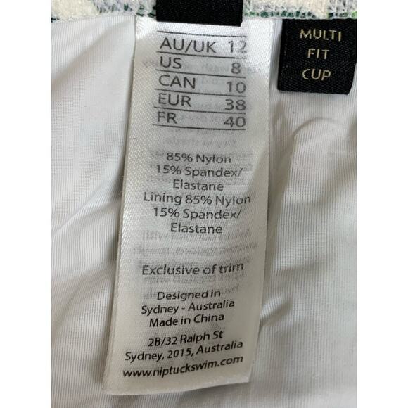 NipTuck Orange Floral Citrus One-Piece Swimsuit Size 8 - Picture 8 of 10